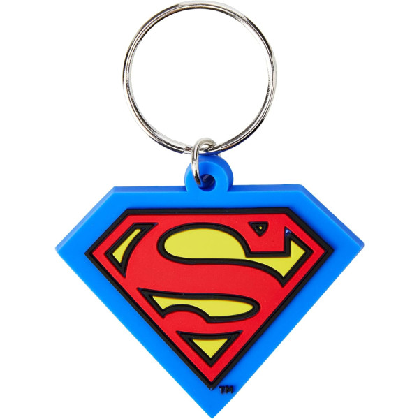 Llavero de Caucho Superman Shield