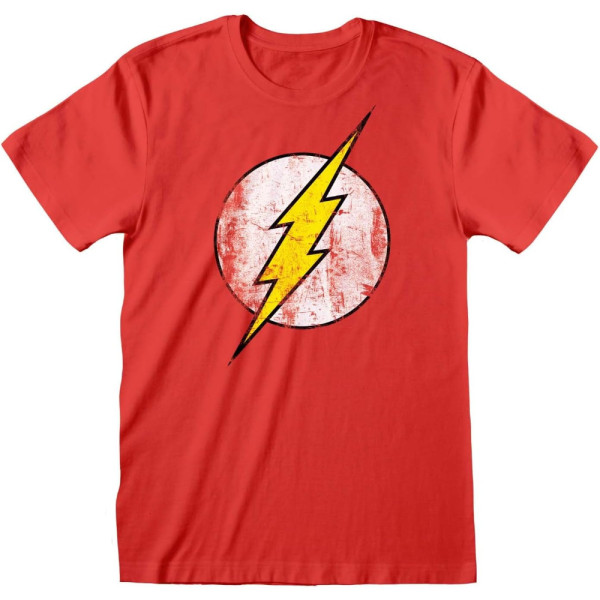 Camiseta Hombre DC Flash Logo Difuminado Rojo