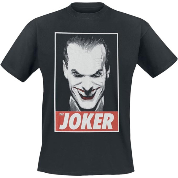 Camiseta Hombre DC Batman The Joker Negro