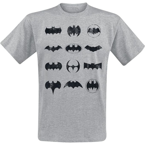 Camiseta Hombre DC Batman Icons Gris