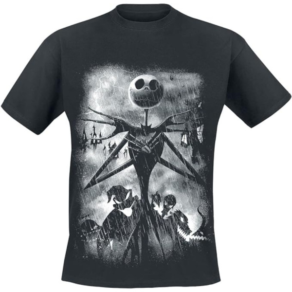 Camiseta Hombre Pesadilla Antes de Navidad Stormy Skies