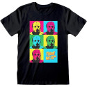 Camiseta Hombre Viernes 13 Jason Pop Art Negro