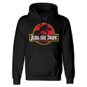 Sudadera Hombre Jurassic Park Logo Clásico Negra
