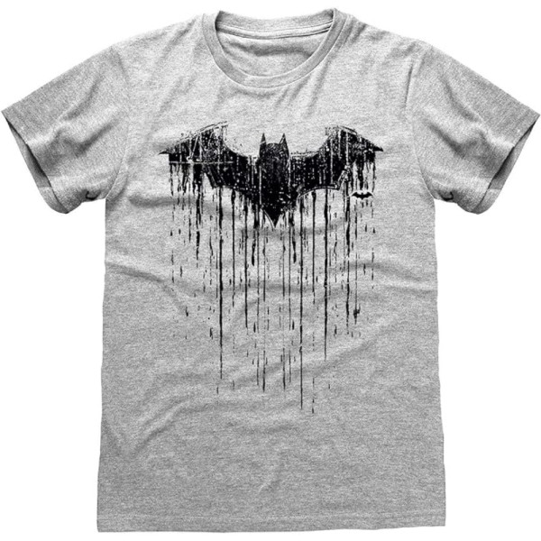 Camiseta Hombre DC Batman Dripping Logo Blanco