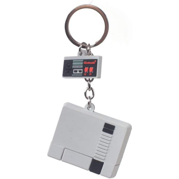 Llavero de goma Mando y Consola Nintendo Nes Classic