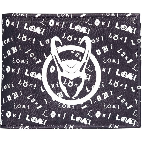 Cartera Tarjetero Loki Marvel Negra