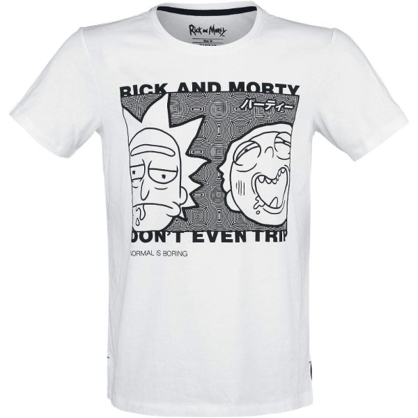 Camiseta Hombre Rick&Morty Dont Even Trip Even Blanca
