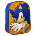 Mochila Guardería 3D Sonic Speed Azul