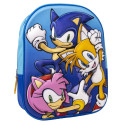 Mochila Guardería 3D Sonic Friends Azul