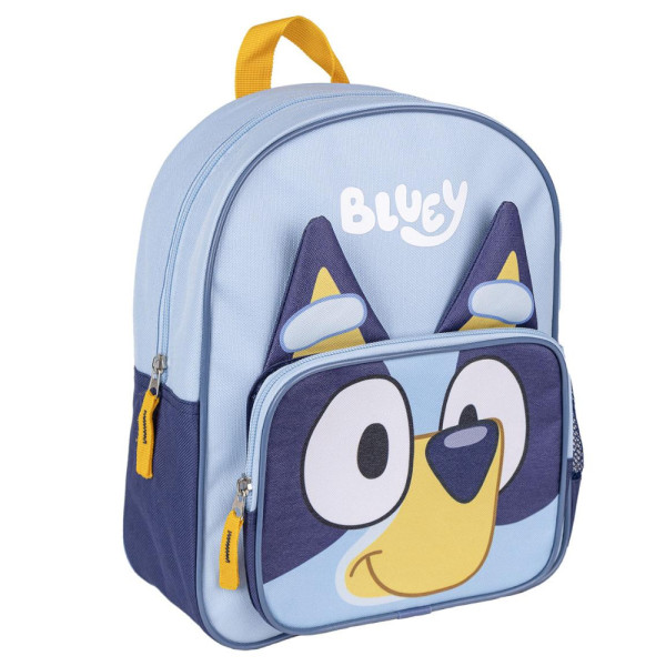 Mochila Guardería 3D Bluey Face Azul