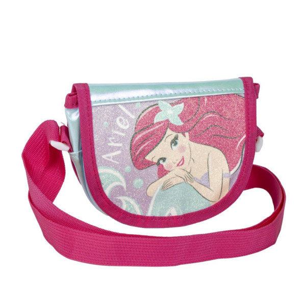 Bolso Bandolera Princesas La Sirenita Purpurina