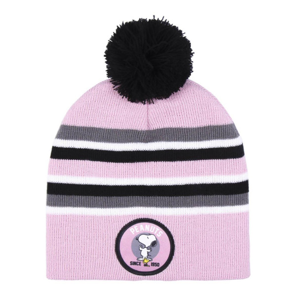 Gorro con Pompón Snoopy Rosa Niña