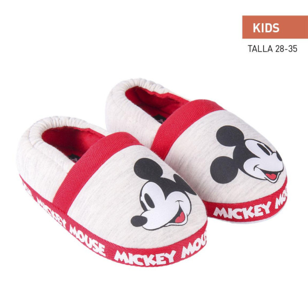 Zapatillas de Casa Francesita Mickey Mouse Gris Niño