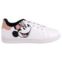 Zapatillas Deportivas con Cordones Minnie Mouse Beige y Blancas Mujer