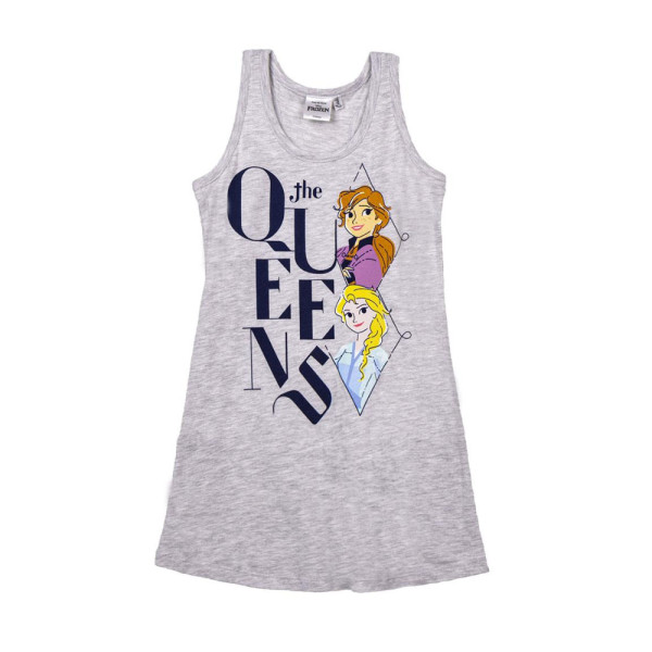 Vestido Frozen The Queens Gris