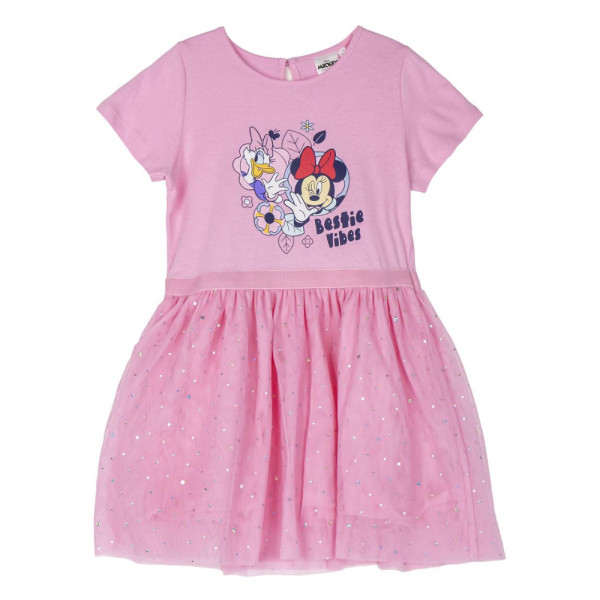 Vestido Minnie Mouse Bestie Vibes Rosa