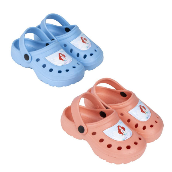 Zuecos Clogs Princesas Ariel Naranja Niña