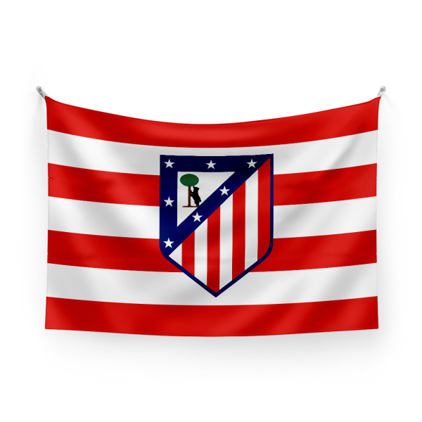 Bandera Grande Atlético de Madrid a Rayas