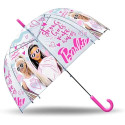 Paraguas Campana Transparente Barbie Strong Girls