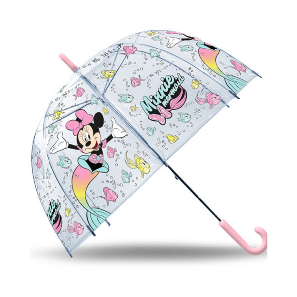 Paraguas Campana Transparente Minnie Mouse Mermaid