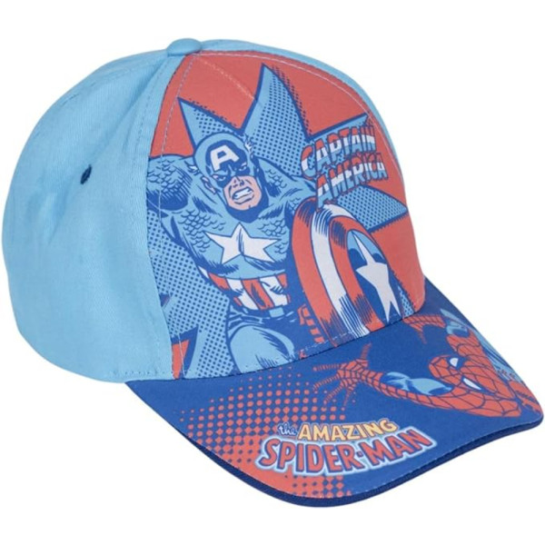 Gorra Avengers con Velcro Azul Claro Niño