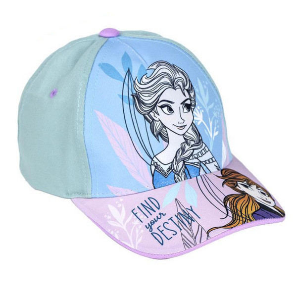 Gorra Frozen con Velcro Azul Claro Niña