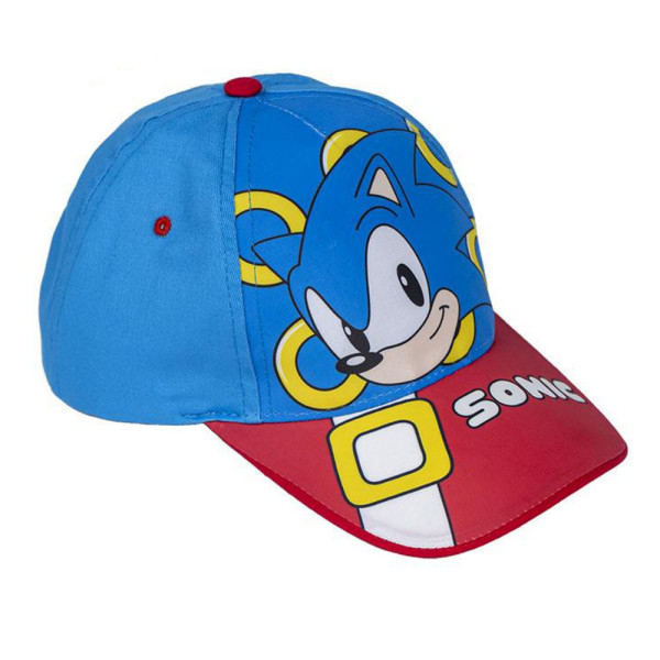 Gorra Sonic con Velcro Azul Claro Niño