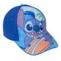 Gorra Stitch con Velcro Azul Oscuro Niño