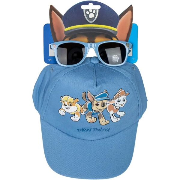 Set Gorra y Gafas Patrulla Canina Azul Claro Niño