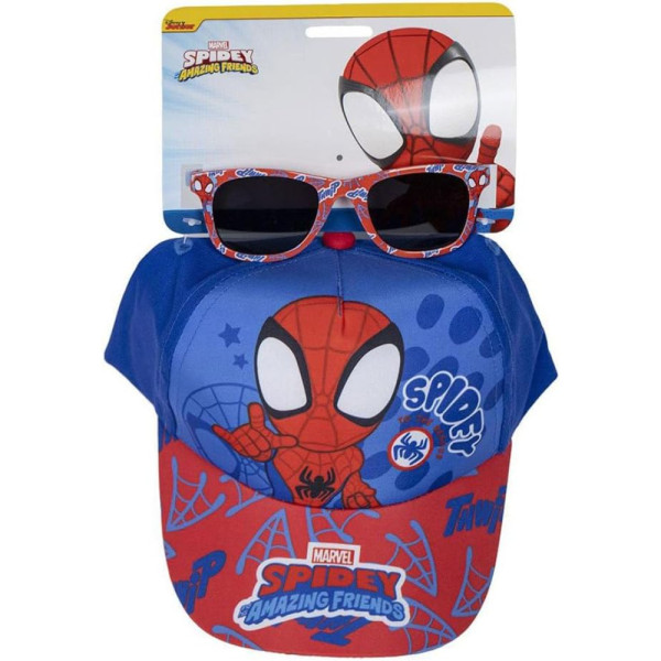 Set Gorra y Gafas Spidey Azul y Rojo Niño