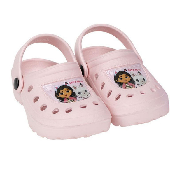 Zuecos Clogs La Casa de Muñecas de Gabby Lets Do It Rosa Niña