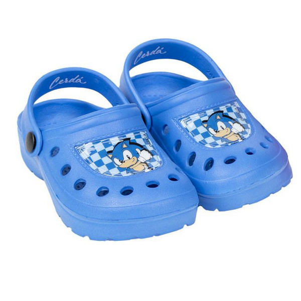 Zuecos Clogs Sonic Race Azul Niño