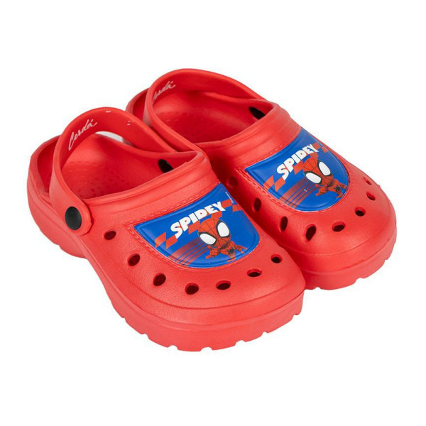 Zuecos Clogs Spiderman Spidey Rojo Niño