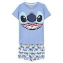 Pijama Manga Corta Stitch Azul Face Niño