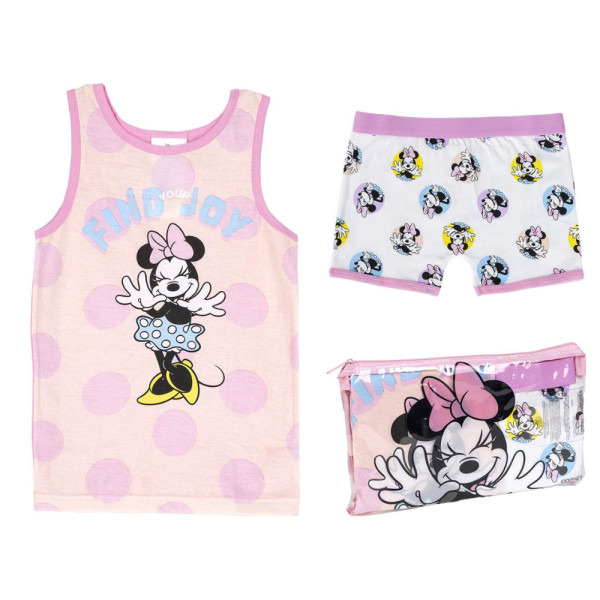 Pijama de Tirantes Minnie Mouse Find Your Toy con Neceser Niña