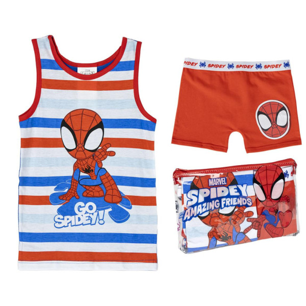 Pijama de Tirantes Spiderman Go Spidey con Neceser Niño