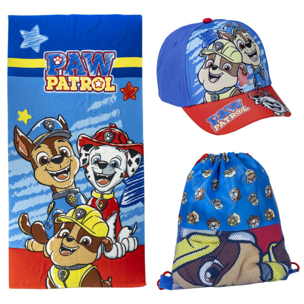 Pack Infantil de Verano Patrulla Canina Toalla Saco y Gorra
