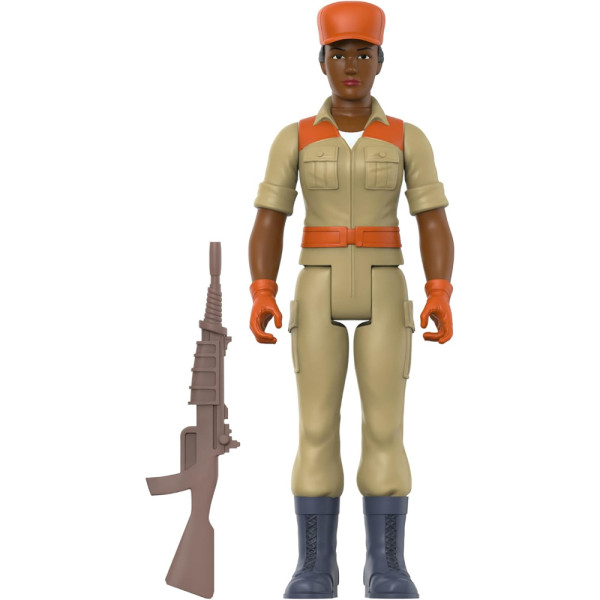 Figura Reaction Gi Joe Female Combat Engineer Bun Hair Brown