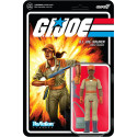 Figura Reaction Gi Joe Female Combat Engineer Ponytail Hair Brown