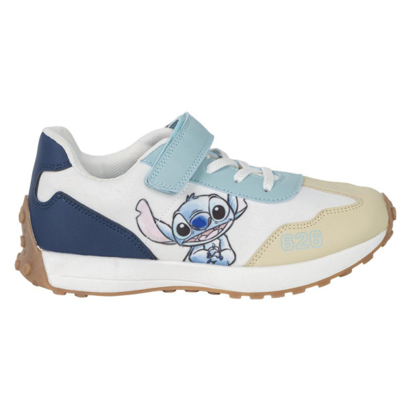 Zapatillas Deportivas Stitch Azul Blanco y Beige Niño