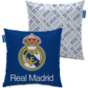 Cojín Real Madrid Doble Cara Siglas 40x40