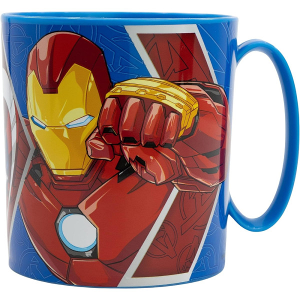 Taza de Plástico Micro Avengers Heraldic Army 390 ML