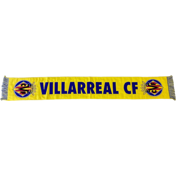 Bufanda Villarreal CF Amarilla Letras Azules