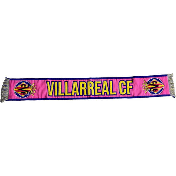 Bufanda Villarreal CF Rosa y Amarillo