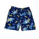 Pijama Manga Corta Bluey Durmiendo Azul Claro y Azul Marino Niño