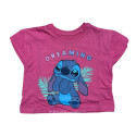 Pijama Manga Corta Stitch Dreaming Fucsia Niña