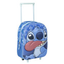 Mochila Trolley con Ruedas Guardería Stitch Happy 3D