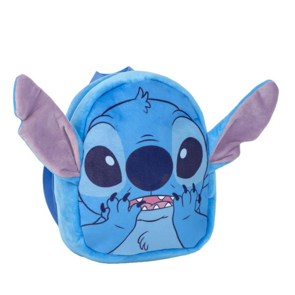 Mochila Guardería 3D Peluche Stitch Azul