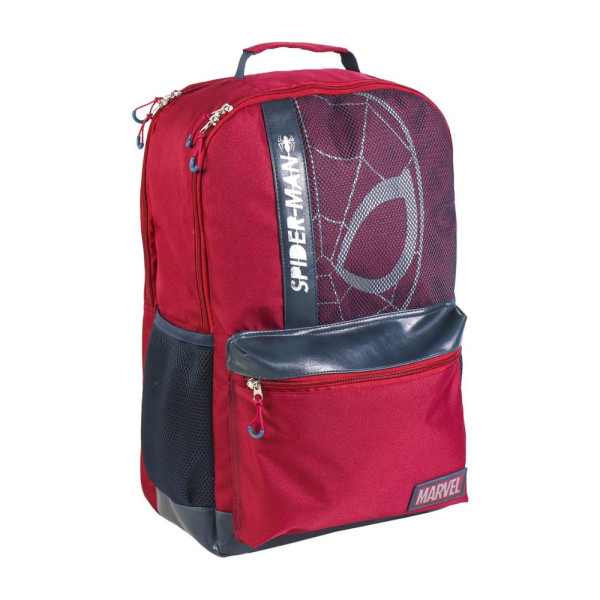 Mochila Doble Casual Técnica Spiderman Burdeos