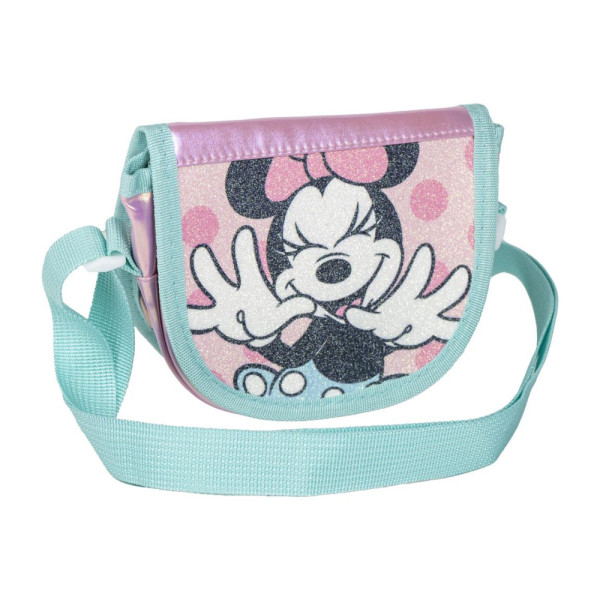 Bolso Bandolera Minnie Mouse Lunares con Purpurina